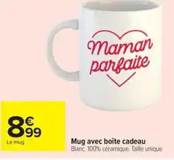 Carrefour Drive Mug avec boîte cadeau offre