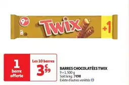 Auchan Drive Barres chocolatées twix offre