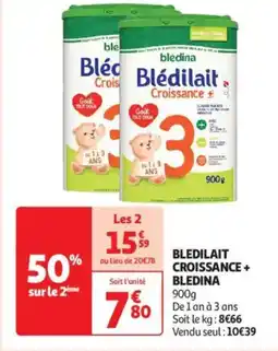 Auchan Drive Bledilait croissance + bledina offre