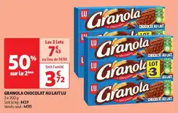 Auchan Drive Granola chocolat au lait lu offre