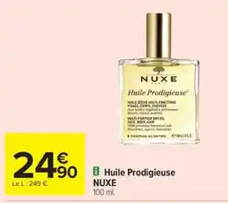 Carrefour Drive NUXE Huile Prodigieuse offre