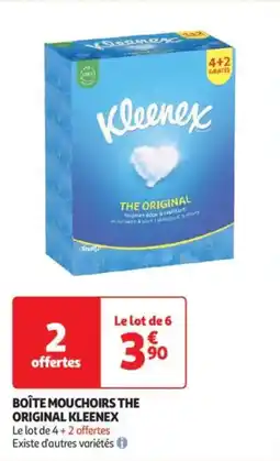 Auchan Drive Boîte mouchoirs the original kleenex offre