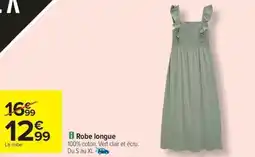 Carrefour Drive TEX Robe longue offre