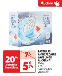 Auchan Drive Pastilles anticalcaire lave linge auchan offre