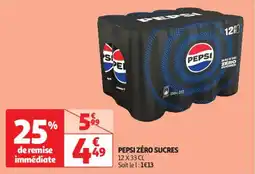 Auchan Drive Pepsi zéro sucres offre