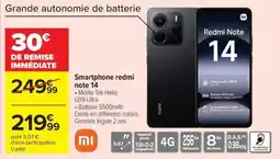 Carrefour Drive REDMI Smartphone note 14 offre
