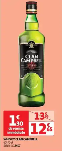Auchan Drive Whisky clan campbell offre