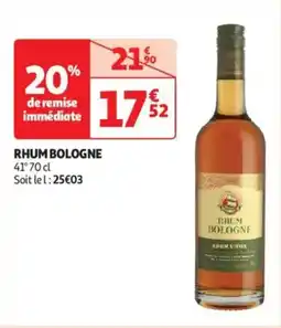 Auchan Drive Rhum bologne offre