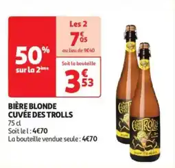 Auchan Drive Bière blonde cuvée des trolls offre