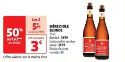 Auchan Drive Bière diole blonde offre