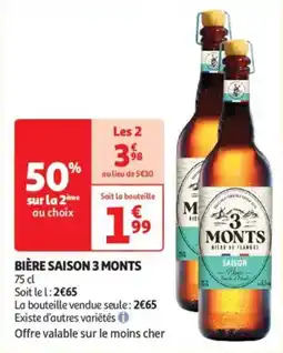 Auchan Drive BiĂšre saison 3 monts offre