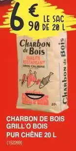 Chretien Matériaux Charbon de bois grill'o bois pur chêne offre