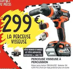 Chretien Matériaux Aeg - perceuse visseuse a percussion offre