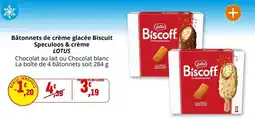 Coccimarket Lotus - bâtonnets de crème glacée biscuit offre