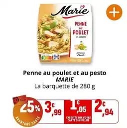 Coccimarket Marie - penne au poulet et au pesto offre