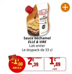 Coccimarket Elle & vire - sauce béchamel offre