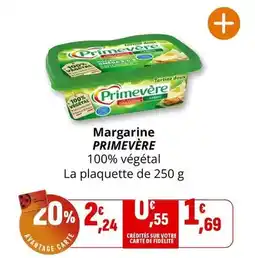 Coccimarket Primevere - margarine offre