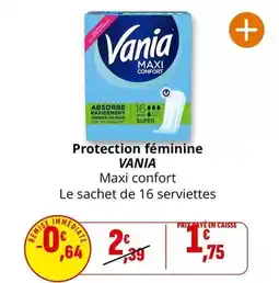 Coccimarket Vania - protection féminine maxi confort offre