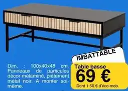 KREABEL Table basse offre