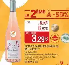Match Cabernet d'anjou aop offre