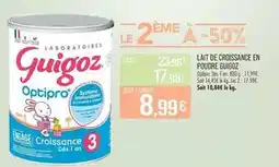 Match Laboratoires guigoz - lait de croissance en poudre offre