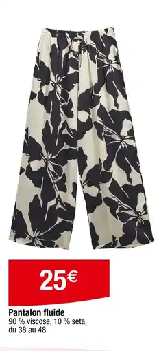 Carrefour Pantalon fluide offre
