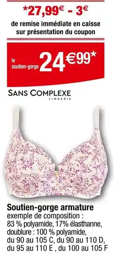 Carrefour Soutien gorge armature offre