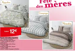 Carrefour Parure microfibre Appoline offre