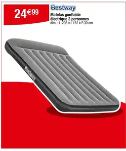 Carrefour BESTWAY Matelas gonflable électrique 2 personnes offre