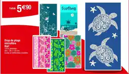 Carrefour Drap de plage microfibre Bari offre