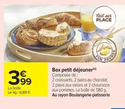 Carrefour Drive Box petit déjeuner offre