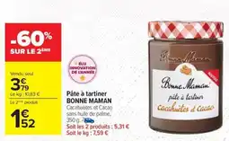 Carrefour Drive BONNE MAMAN Pâte à tartiner offre