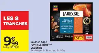 Carrefour Drive LABEYRIE Saumon fumé "Offre Spéciale" offre