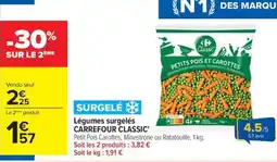 Carrefour Drive CARREFOUR CLASSIC' Légumes surgelés offre