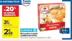 Carrefour Drive CARREFOUR EXTRA Mini gratins surgelés offre