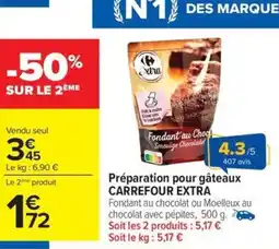 Carrefour Drive CARREFOUR EXTRA Préparation pour gâteaux offre