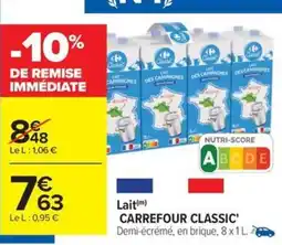 Carrefour Drive CARREFOUR CLASSIC Lait offre