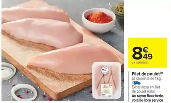 Carrefour Drive Filet de poulet offre