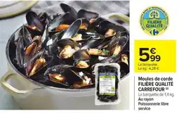 Carrefour Drive Moules de corde filière qualité carrefour offre