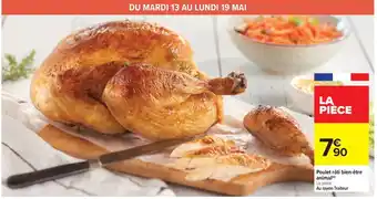 Carrefour Drive Poulet rôti bien-être animal offre
