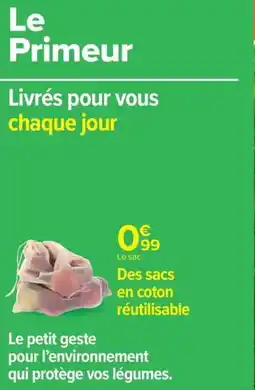 Carrefour Drive Des sacs en coton réutilisable offre