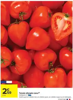 Carrefour Drive Tomate allongée coeur offre