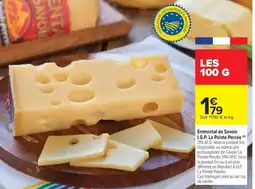 Carrefour Drive Emmental de Savoie I.G.P. La Pointe Percée offre