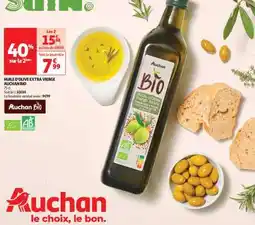 Auchan Huile D'olive Extra Vierge Auchan Bio offre