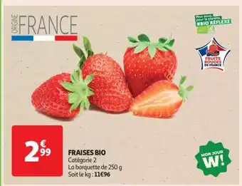 Auchan Fraises Bio offre
