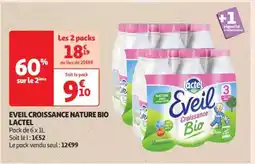 Auchan EVEIL CROISSANCE NATURE BIO LACTEL offre