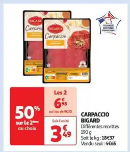 Auchan Carpaccio Bigard offre