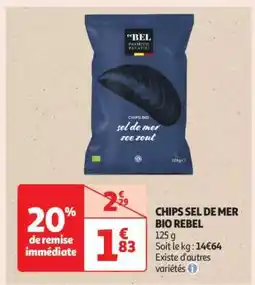 Auchan Chips Sel De Mer Bio Rebel offre