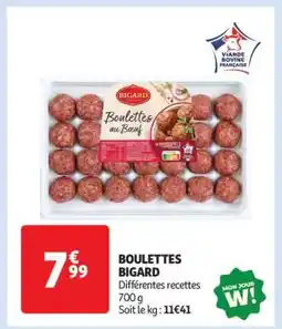 Auchan Boulettes Bigard offre