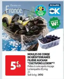 Auchan Moules De Corde De Méditerranée Filière Auchan Cultivons Le Bon offre